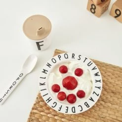 Design Letters Vaisselle Enfant Assiette Creuse Alphabet -Vaisselle et accessoires de cuisine enfant Soldes assiette creuse alphabet 4