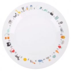 We Might Be Tiny Accessoires De Cuisine Enfant Assiette En Porcelaine ABC