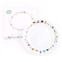 We Might Be Tiny Accessoires De Cuisine Enfant Assiette En Porcelaine ABC -Vaisselle et accessoires de cuisine enfant Soldes assiette en porcelaine abc 3