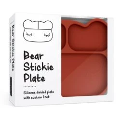 We Might Be Tiny Vaisselle Enfant Assiette En Silicone Ours Brique -Vaisselle et accessoires de cuisine enfant Soldes assiette en silicone ours brique 4