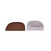 OYOY Living Design Vaisselle Enfant Assiette Et Bol Marron En Silicone H1,2x20,5x17cm/H3,3x17,5x14,5cm