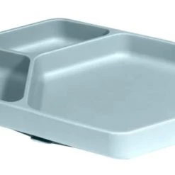 Kindsgut Vaisselle Enfant Assiette Ventouse Carré En Silicone Bleu Aqua -Vaisselle et accessoires de cuisine enfant Soldes assiette ventouse carre en silicone bleu aqua 2