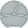 Kindsgut Vaisselle Enfant Assiette Ventouse En Silicone Gris Clair