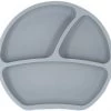 Kindsgut Vaisselle Enfant Assiette Ventouse En Silicone Gris Foncé