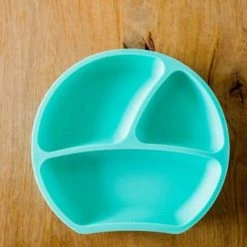 Kindsgut Vaisselle Enfant Assiette Ventouse En Silicone Menthe -Vaisselle et accessoires de cuisine enfant Soldes assiette ventouse en silicone menthe 3
