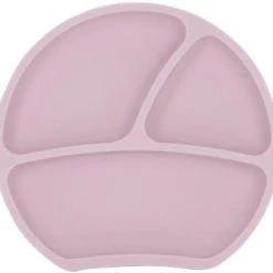 Kindsgut Vaisselle Enfant Assiette Ventouse En Silicone Rose Pâle
