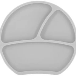 Kindsgut Vaisselle Enfant Assiette Ventouse En Silicone Taupe