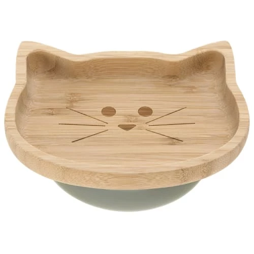 Lassig Vaisselle Enfant Assiette Ventousée En Bambou Chat 1 Lassig Vaisselle Enfant Assiette Ventousée En Bambou Chat