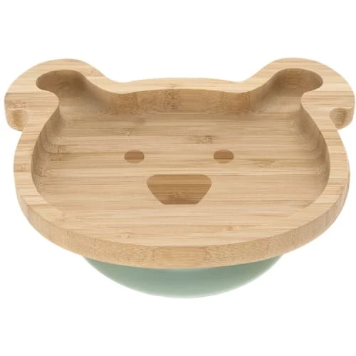 Lassig Vaisselle Enfant Assiette Ventousée En Bambou Chien 1 Lassig Vaisselle Enfant Assiette Ventousée En Bambou Chien