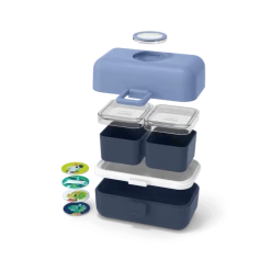 Monbento Gourdes Enfant Et Boîtes à Goûter Bento Pour Enfant Bleu Infinity 0,8L -Vaisselle et accessoires de cuisine enfant Soldes bento pour enfant bleu infinity 0 8l 3