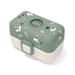 Monbento Gourdes Enfant Et Boîtes à Goûter Bento Pour Enfant Vert Raccoon 0,8L