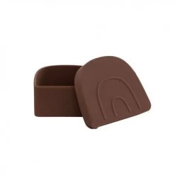 OYOY Living Design Gourdes Enfant Et Boîtes à Goûter Boîte à Déjeuner Marron En Silicone H5x11,5x9,7cm