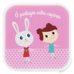Draeger Paris Gourdes Enfant Et Boîtes à Goûter Boîte À Goûter A Partager Entre Copines -Vaisselle et accessoires de cuisine enfant Soldes boite a gouter a partager entre copines 3