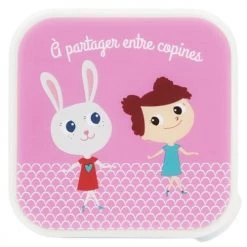 Draeger Paris Gourdes Enfant Et Boîtes à Goûter Boîte À Goûter A Partager Entre Copines -Vaisselle et accessoires de cuisine enfant Soldes boite a gouter a partager entre copines 5
