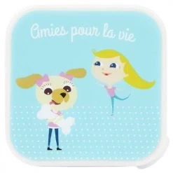 Draeger Paris Gourdes Enfant Et Boîtes à Goûter Boîte À Goûter Amies Pour La Vie -Vaisselle et accessoires de cuisine enfant Soldes boite a gouter amies pour la vie 2