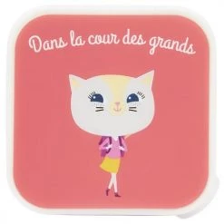 Draeger Paris Gourdes Enfant Et Boîtes à Goûter Boîte À Goûter Chaton -Vaisselle et accessoires de cuisine enfant Soldes boite a gouter chaton 5
