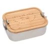 Lassig Gourdes Enfant Et Boîtes à Goûter Boîte à Goûter En Inox Et Bambou Adventure