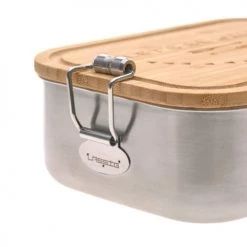 Lassig Gourdes Enfant Et Boîtes à Goûter Boîte à Goûter En Inox Et Bambou Garden Explorer -Vaisselle et accessoires de cuisine enfant Soldes boite a gouter en inox et bambou garden explorer 2