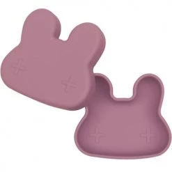 We Might Be Tiny Vaisselle Enfant Boîte à Goûter En Silicone Lapin Vieux Rose -Vaisselle et accessoires de cuisine enfant Soldes boite a gouter en silicone lapin vieux rose 3
