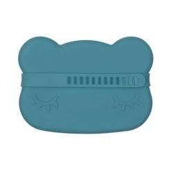 We Might Be Tiny Gourdes Enfant Et Boîtes à Goûter Boîte à Goûter En Silicone Ours Bleu -Vaisselle et accessoires de cuisine enfant Soldes boite a gouter en silicone ours bleu 2