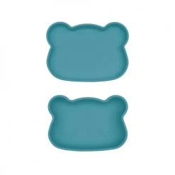 We Might Be Tiny Gourdes Enfant Et Boîtes à Goûter Boîte à Goûter En Silicone Ours Bleu -Vaisselle et accessoires de cuisine enfant Soldes boite a gouter en silicone ours bleu 3