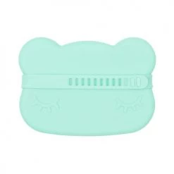 We Might Be Tiny Vaisselle Enfant Boîte à Goûter En Silicone Ours Menthe -Vaisselle et accessoires de cuisine enfant Soldes boite a gouter en silicone ours menthe 2