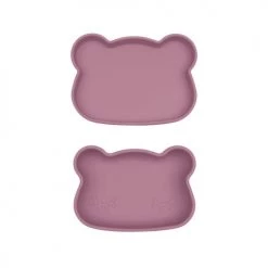 We Might Be Tiny Gourdes Enfant Et Boîtes à Goûter Boîte à Goûter En Silicone Ours Vieux Rose -Vaisselle et accessoires de cuisine enfant Soldes boite a gouter en silicone ours vieux rose 3