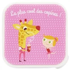 Draeger Paris Gourdes Enfant Et Boîtes à Goûter Boîte À Goûter La Plus Cool Des Copines -Vaisselle et accessoires de cuisine enfant Soldes boite a gouter la plus cool des copines 3