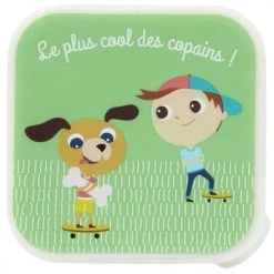 Draeger Paris Gourdes Enfant Et Boîtes à Goûter Boîte À Goûter Le Plus Cool Des Copains -Vaisselle et accessoires de cuisine enfant Soldes boite a gouter le plus cool des copains 3