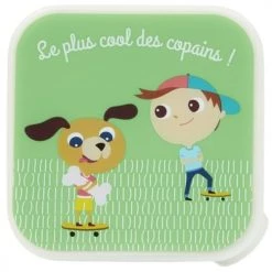 Draeger Paris Gourdes Enfant Et Boîtes à Goûter Boîte À Goûter Le Plus Cool Des Copains -Vaisselle et accessoires de cuisine enfant Soldes boite a gouter le plus cool des copains 5