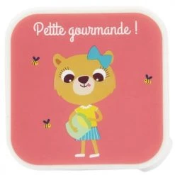 Draeger Paris Gourdes Enfant Et Boîtes à Goûter Boîte À Goûter Oursonne -Vaisselle et accessoires de cuisine enfant Soldes boite a gouter oursonne 3
