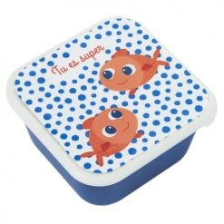 Vaisselle et accessoires de cuisine enfant Soldes 24 Draeger Paris Gourdes Enfant Et Boîtes à Goûter Boîte À Goûter Petits Poissons Rouges