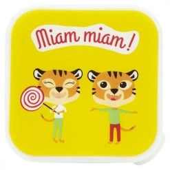 Draeger Paris Gourdes Enfant Et Boîtes à Goûter Boîte À Goûter Petits Tigres -Vaisselle et accessoires de cuisine enfant Soldes boite a gouter petits tigres 3