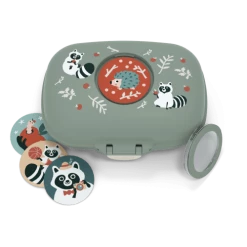 Monbento Gourdes Enfant Et Boîtes à Goûter Boîte à Gouter Pour Enfant Vert Raccoon 0,6L -Vaisselle et accessoires de cuisine enfant Soldes boite a gouter pour enfant vert raccoon 0 6l 2