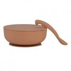 Vaisselle et accessoires de cuisine enfant Soldes -Vaisselle et accessoires de cuisine enfant Soldes bol a ventouse pour bebe silicone terracotta 1
