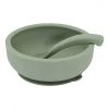 By Lille Vilde Vaisselle Enfant Bol à Ventouse Pour Bébé Silicone Vert