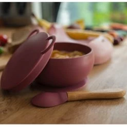 Sevira Kids Vaisselle Enfant Bol Bébé à Ventouse Et Couvercle -Vaisselle et accessoires de cuisine enfant Soldes bol bebe a ventouse et couvercle 8