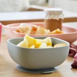 Béaba Vaisselle Enfant Bol Silicone Ventouse Grey -Vaisselle et accessoires de cuisine enfant Soldes bol silicone ventouse grey 2