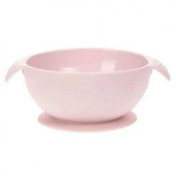 Lassig Vaisselle Enfant Bol Ventousé En Silicone Rose