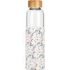 Signature Gourdes Enfant Et Boîtes à Goûter Bouteille En Verre Fleurs (550 Ml)