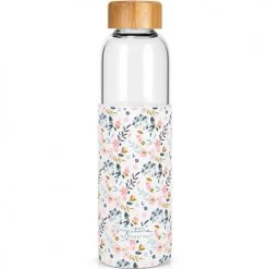 Signature Gourdes Enfant Et Boîtes à Goûter Bouteille En Verre Fleurs (550 Ml)
