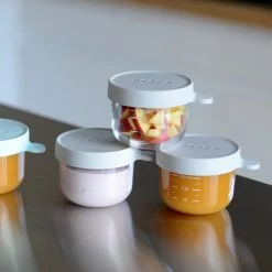 Béaba Accessoires De Cuisine Enfant Coffret 6 Portions Verre 150ml Grey/blue -Vaisselle et accessoires de cuisine enfant Soldes coffret 6 portions verre 150ml grey blue 3