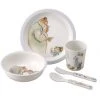 Petit Jour Paris Vaisselle Enfant Coffret Cadeau 5 Pièces Gris Bébé