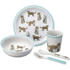 Petit Jour Paris Vaisselle Enfant Coffret Repas Le Petit Lucas Du Tertre Le Jaguar (5 Pièces)