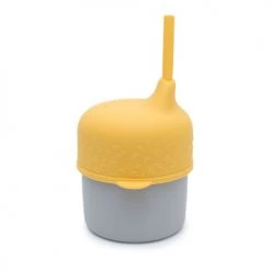 We Might Be Tiny Vaisselle Enfant Couvercle Gobelet Et Mini-paille Jaune -Vaisselle et accessoires de cuisine enfant Soldes couvercle gobelet et mini paille jaune 2