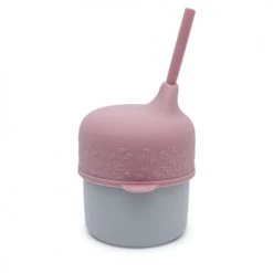 We Might Be Tiny Vaisselle Enfant Couvercle Gobelet Et Mini-paille Vieux Rose -Vaisselle et accessoires de cuisine enfant Soldes couvercle gobelet et mini paille vieux rose 2