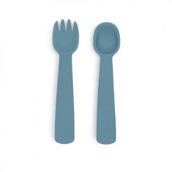 We Might Be Tiny Vaisselle Enfant Couverts Bébé En Silicone Bleu -Vaisselle et accessoires de cuisine enfant Soldes couverts bebe en silicone bleu 3