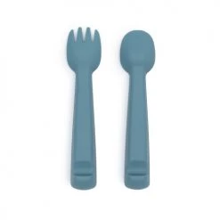 We Might Be Tiny Vaisselle Enfant Couverts Bébé En Silicone Bleu -Vaisselle et accessoires de cuisine enfant Soldes couverts bebe en silicone bleu 4
