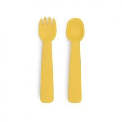We Might Be Tiny Vaisselle Enfant Couverts Bébé En Silicone Jaune -Vaisselle et accessoires de cuisine enfant Soldes couverts bebe en silicone jaune 3
