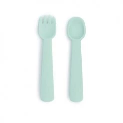 We Might Be Tiny Vaisselle Enfant Couverts Bébé En Silicone Menthe -Vaisselle et accessoires de cuisine enfant Soldes couverts bebe en silicone menthe 3